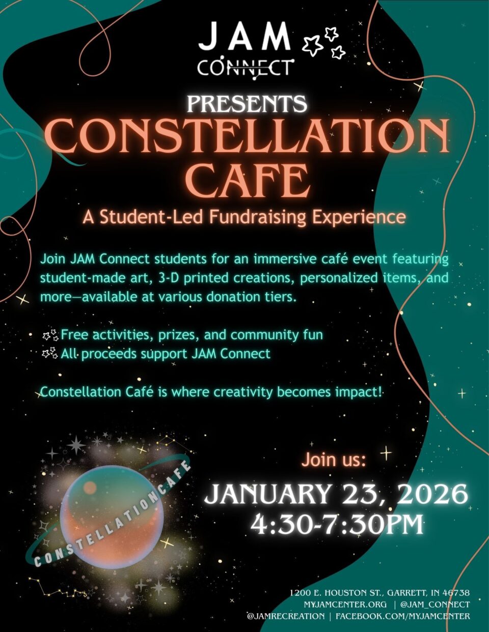 Constellation Cafe Flyers